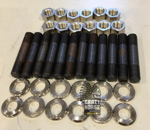 1223 HEAD STUD/NUT/WASHER SET 12 X 3/8 600CC 101 SCOUT 25 / 27