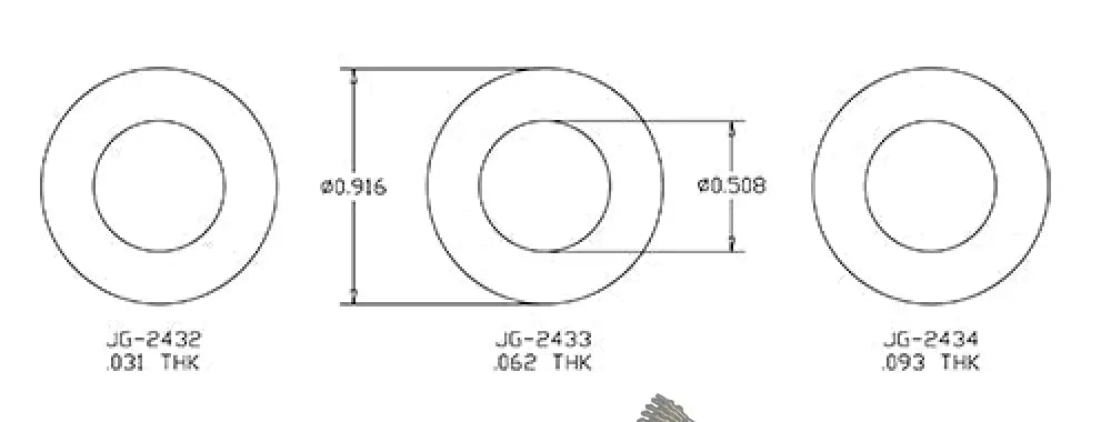JG-2431 SHIM KIT GENE DRIVE