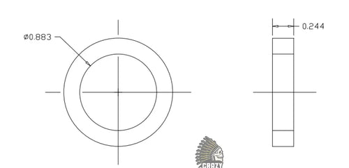 801025 DRIVE SHAFT BEARING SPACER