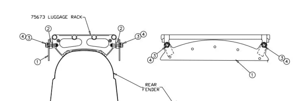 JG-4215 Mounting Saddlebagkit PlungerCHF