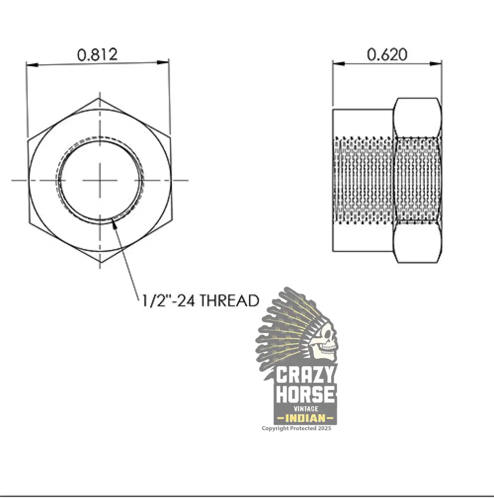 27B28 CENTRE AXLE NUT