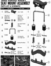 Load image into Gallery viewer, 1920-1921 Indian Scout Seat Mount Parts Schematic