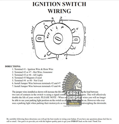 Chief (40'S) Ignition switch & Wiring