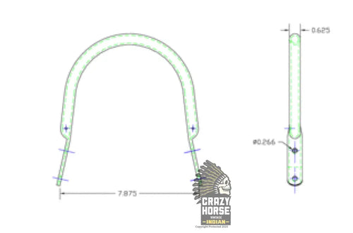 75591 Rear Chrome Bumper