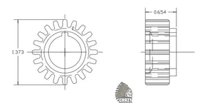 20B104 PINION GEAR ALL SCOUTS 1920-42