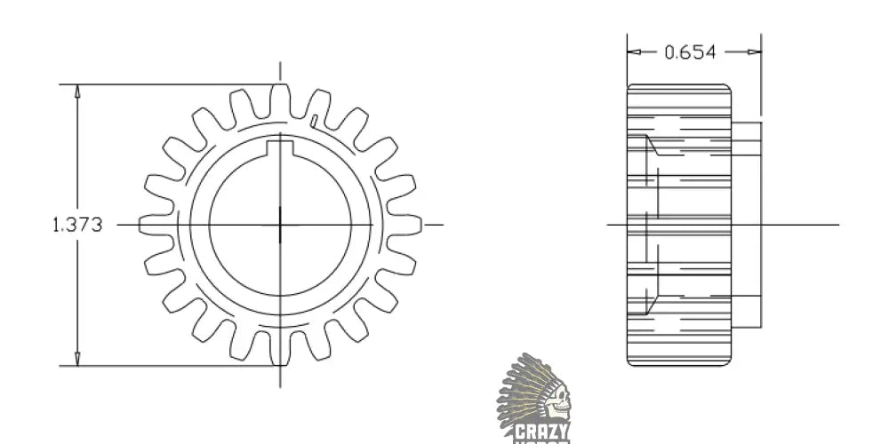 20B104 PINION GEAR ALL SCOUTS 1920-42