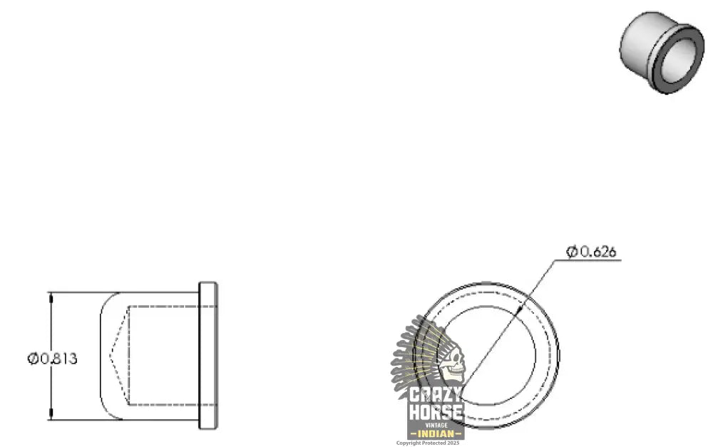 26B97 BELLCRANK BUSH CAP
