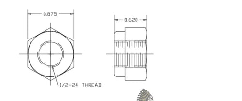 35B722 AXLE NUT