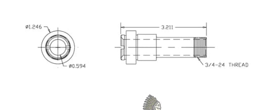 40848 FR HOLLOW AXLE