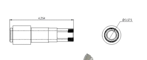 40856 REAR HOLLOW AXLE