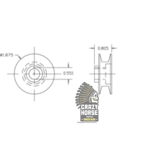 40877 CHIEF GENERATOR PULLEY