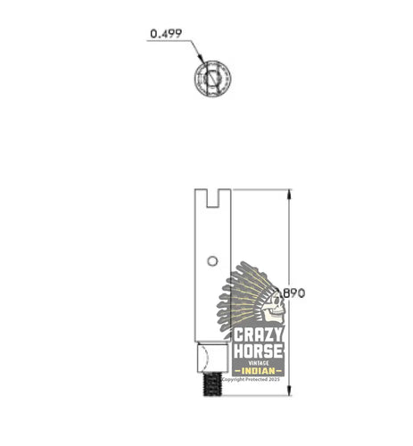 41369 Return Gear Pump Drive Shaft
