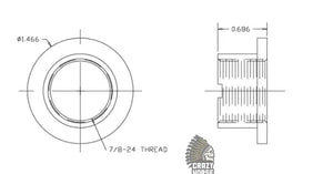 43406 BEARING NUT