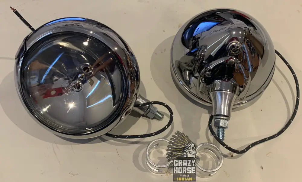 561010 PAIR INDIAN REPRO SPOTLAMPS