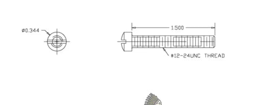 751517 FILISTER SCREW NO12-24 - 1.5