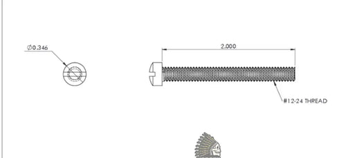 751521 FILISTER SCREW NO 12-24 X 2