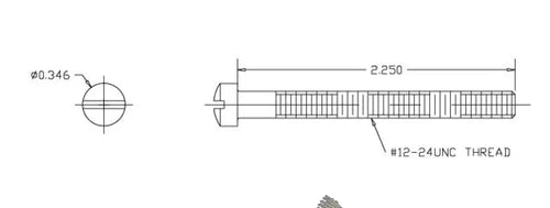 751523 SCREW, #12-24 X 2.250 Fillist