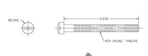 751523 SCREW, #12-24 X 2.250 Fillist