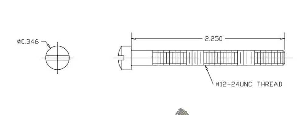 751523 SCREW, #12-24 X 2.250 Fillist