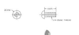 754609 SCREW 1/4-20 X 0.625