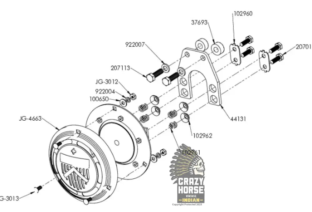 76244 MILITARY SPARTON HORN REPLICA