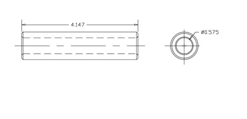 796008 HOLLOW AXLE REAR