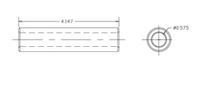 796008 HOLLOW AXLE REAR