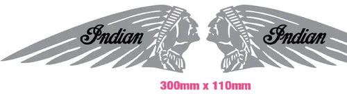 DECAL WARBONNET SILVER BLK