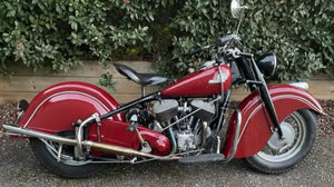 1946 Indian Chief 1200cc Red 3 Speed Matching numbers