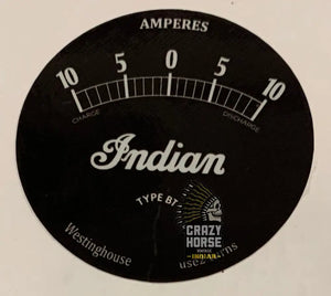 S6860Y Ammeter decal Only 10A Westinghouse 28-34