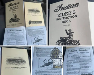 MANUAL RIDER 1920-31 ALL INDIANS