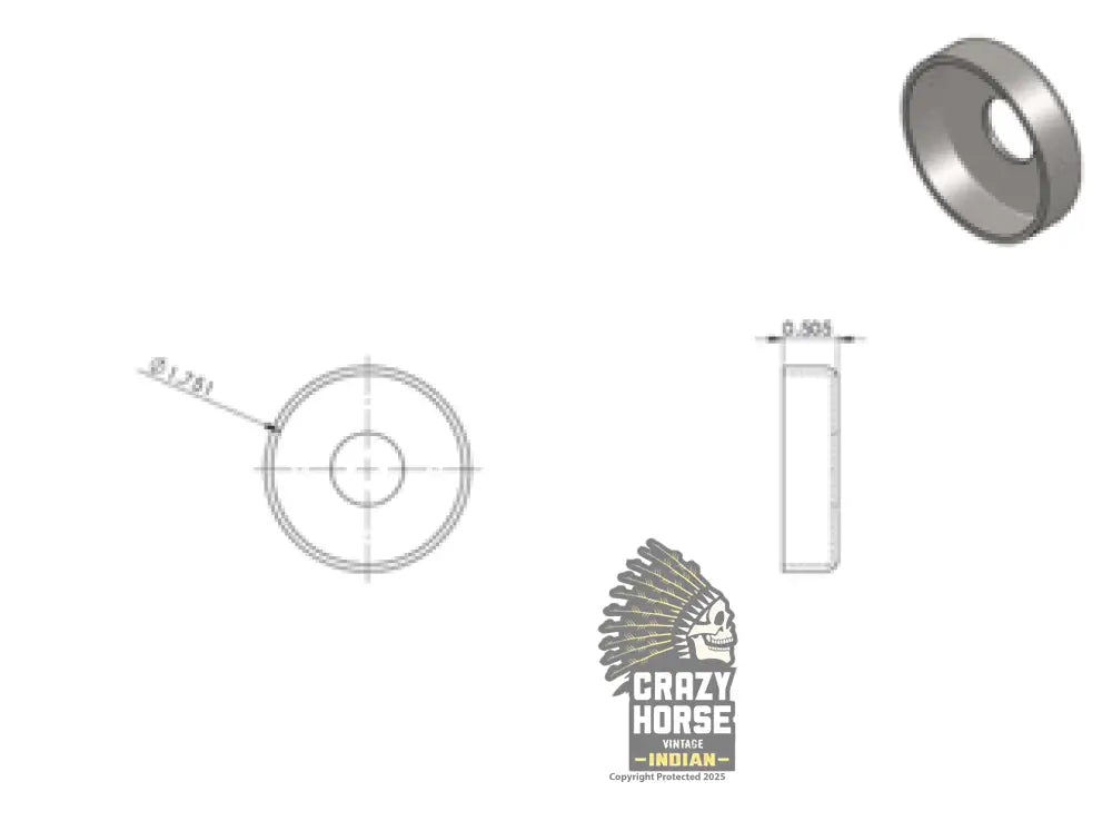 JG-2527 Cover Cad Plated Triple Tree