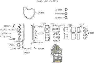 GASKET FULL ENGINE FOUR CYL JG-3135