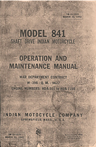 INDIAN TECH MANUAL 841 M656