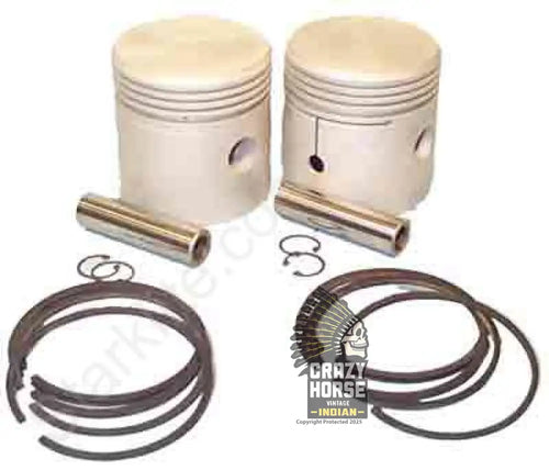 86516 PISTON & RING SET CHIEF 74 WC2D