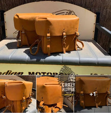 Load image into Gallery viewer, SADDLEBAG SET MILITARY CW MOUNTS TAN 741/841/344/345 ALSO WLA