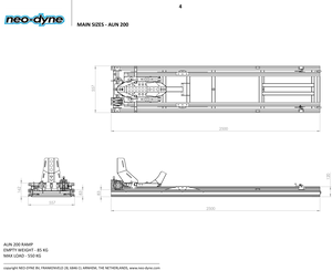 Neo-Dyne Motorcycle Loader Specifications