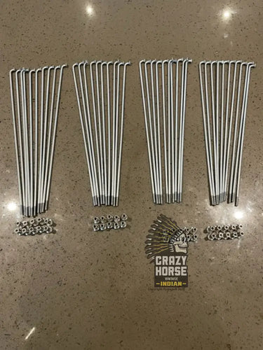 SPOKE SET (40) WITH NIPPLES SUITS REAR EARLY INDIAN SCOUT 20-27 WITH CLINCHER 26X3