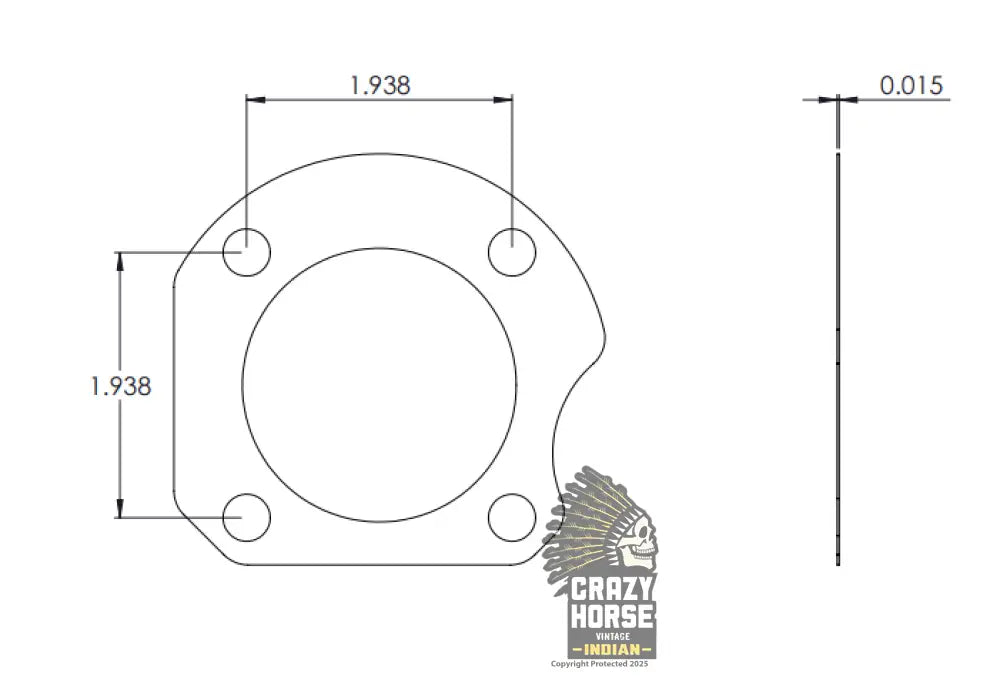VA2111 KICKER SHAFT GASKET