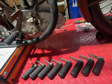 Load image into Gallery viewer, 25B46/70X PAIR FOOTREST BRACKETS CW RUBBERS