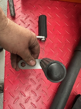 Load image into Gallery viewer, 25B46/70X PAIR FOOTREST BRACKETS CW RUBBERS