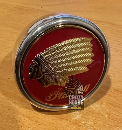 Shifter Knob SSI715 Chief head Red Gold