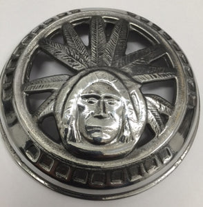100728 CHIEF HORN FACE PRESSED CHROMED USA MADE