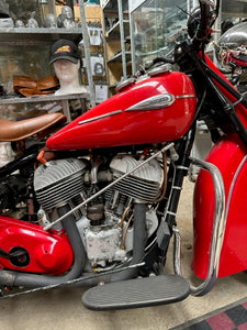 1941 INDIAN CHIEF 1200CC 3 SPEED IN INDIAN RED