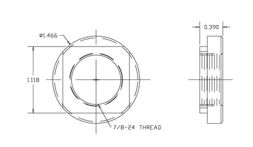 35B769 BEARING NUT RH