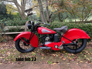 1940 INDIAN JUNIOR SCOUT 500CC V-TWIN 3 SPEED