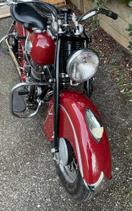 1946 Indian Chief 1200cc Red 3 Speed Matching numbers