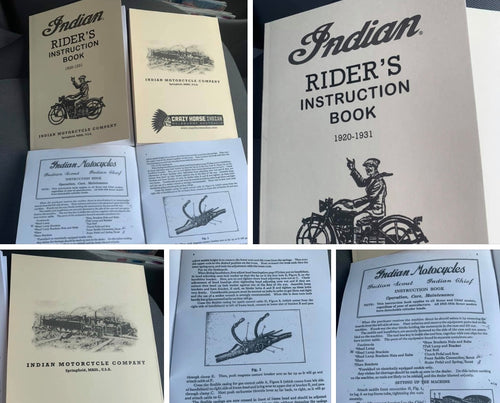 MANUAL RIDER 1920-31 ALL INDIANS