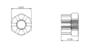 JG-4722 CENTRE AXLE NUT